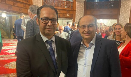 El presidente José Castro junto al cónsul de Marruecos en Sevilla