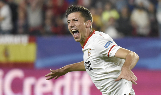 Lenglet in the match against Spartak 