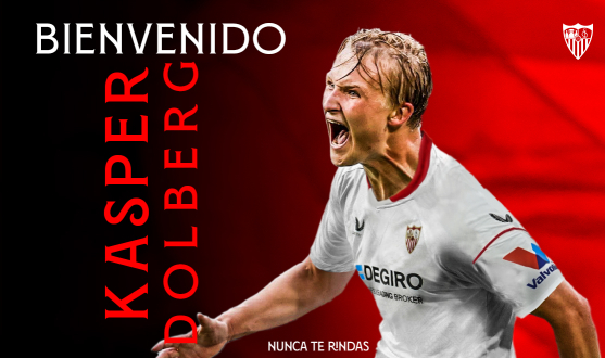 Kasper Dolberg, nuevo jugador del Sevilla FC