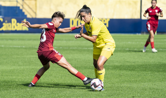 Imagen del encuentro liguero disputado en territorio castellonense Partido Sevilla FC Femenino