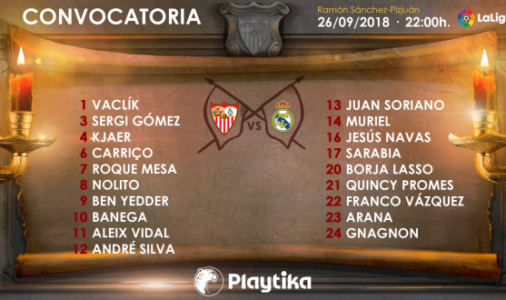 Squad list for Madrid