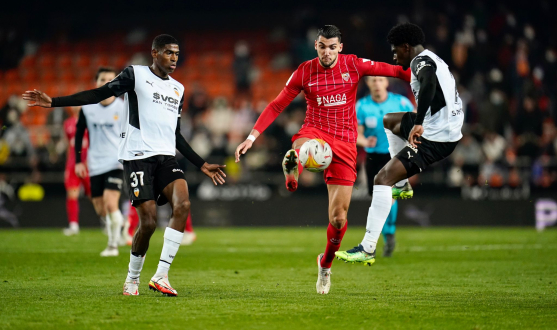 Acción del Valencia CF-Sevilla FC