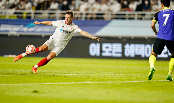 Rakitić scores the equaliser against Tottenham