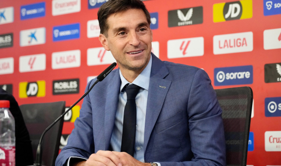 Diego Alonso, in his presentation as Sevilla FC head coach