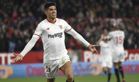 Correa celebra el gol ante el Leganés en Copa