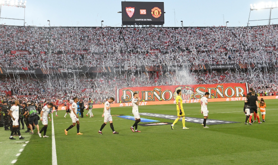 Estadio Ramón Sánchez-Pizjuán en el partido ante el Manchester United Estadio Ramón Sánchez-Pizjuán en el partido ante el Manchester United