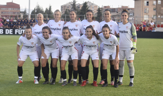 Alineación del Sevilla FC femenino en el encuentro que disputó ante el Granada CF