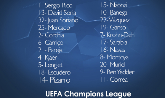 Squad list for Sevilla vs Liverpool