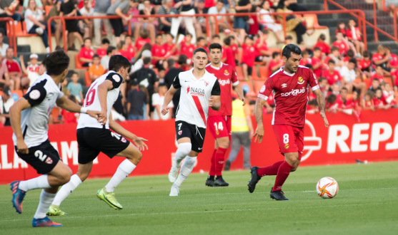 Imagen del Sevilla Atlético frente al Nástic
