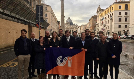 Los participantes en el Proyecto Elit-In, en Roma