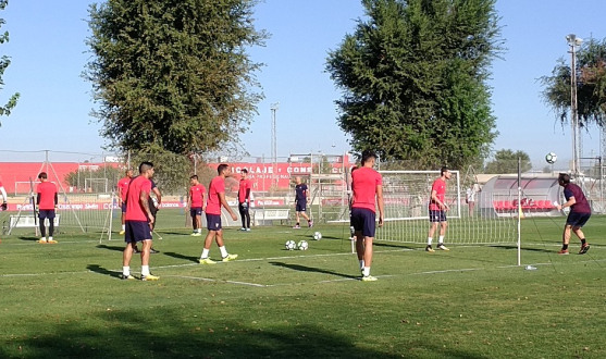 Entrenamiento del Sevilla FC 15 de septiembre