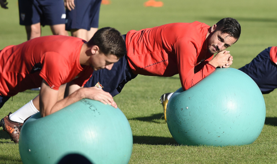Sevilla FC in training