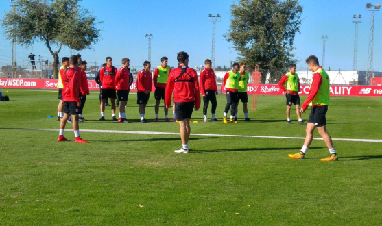 Entrenamiento del Sevilla Atlético
