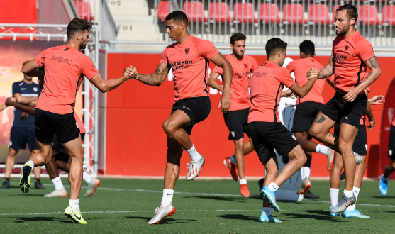 Sevilla FC training, Tuesday 20th August