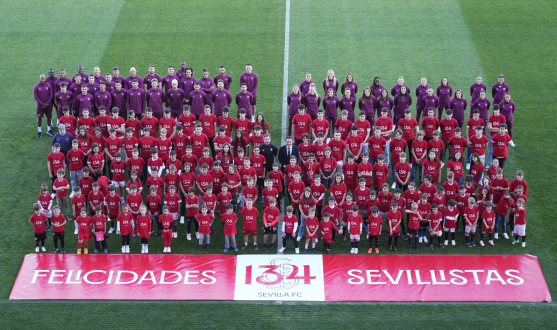 Foto del 134 aniversario del Sevilla FC