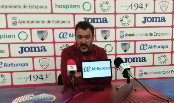 Jesús Galván after victory against CD Estepona