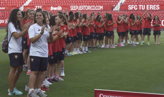 Los tres equipos del Sevilla FC Femenino