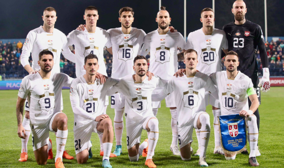 Once inicial de Serbia ante Montenegro