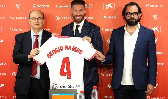 Presentación de Sergio Ramos como jugador del Sevilla FC