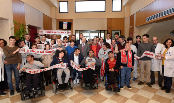 Sevilla FC's visit to San Juan de Dios