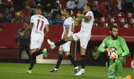 Gol del Sevilla FC ante el Celta