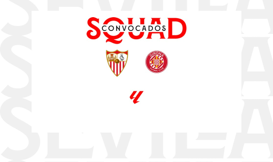 Squad list name for Sevilla FC against Girona FC