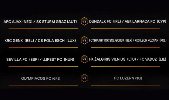Q3 draw for the UEFA Europa League