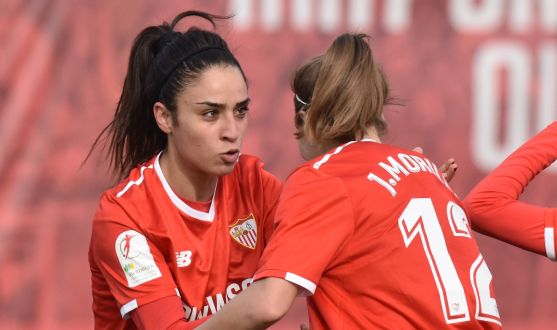 Martina Piemonte y Jenni Morilla jugadoras Sevilla FC Femenino
