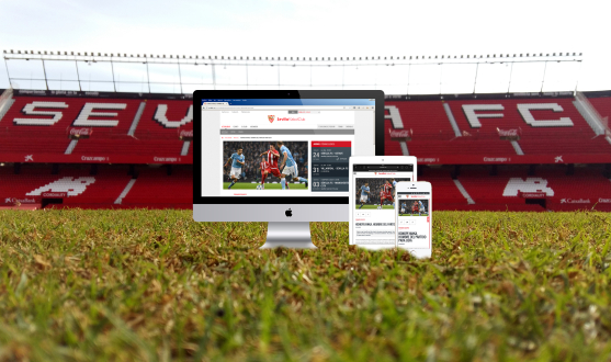Imagen de la nueva web del Sevilla FC
