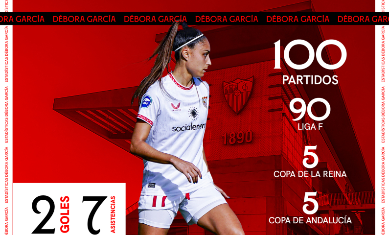 100 partidos de Débora García como sevillista