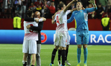 Celebración del pase a semifinales