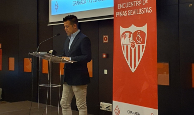 Carlos Jiménez, presidente de la Federación de Peñas Sevillistas