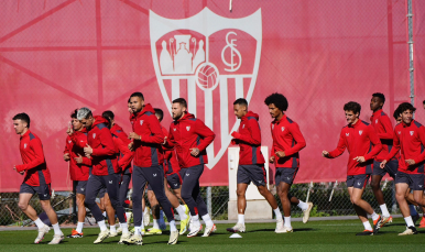 Entrenamiento del miércoles en la ciudad deportiva