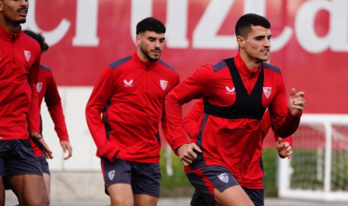 Erik Lamela, en el entrenamiento del sábado