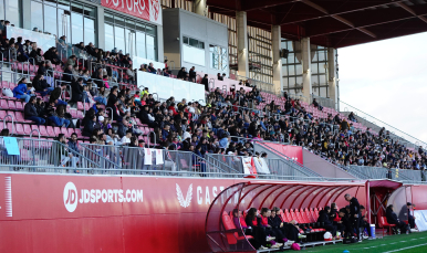 La grada del Estadio Jesús Navas, en el partido ante el Real Madrid Femenino