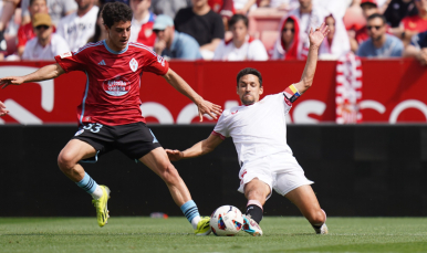 Acción en el Sevilla FC-RC Celta
