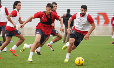 Entrenamiento del Sevilla FC del 20 de marzo