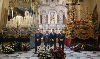 Ofrenda Floral a la Hermandad de la Sed en el Miércoles Santo de 2024