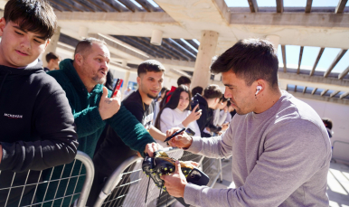 Llegada del Sevilla FC a Almería