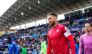 Sergio Ramos en el Coliseum de Getafe