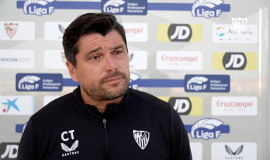 Cristian Toro atiende a los medios oficiales en la previa del encuentro