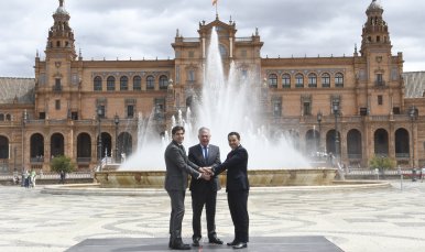 Encuentro con el alcalde de los presidente de los clubes sevillanos