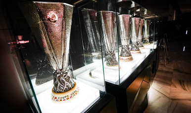 Copas de la UEFA en el Stadium Tour