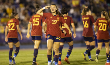 Inma Gabarro con la selección española