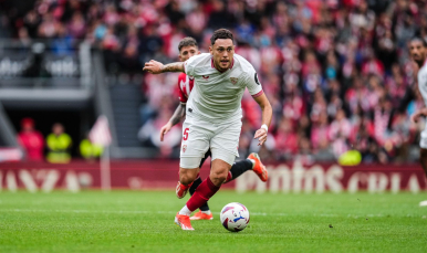 Ocampos del Sevilla FC ante el Athletic Club