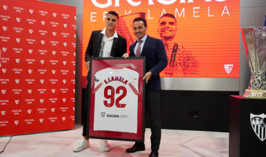 Erik Lamela y José María del Nido Carrasco