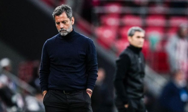 Quique Sánchez Flores en San Mamés