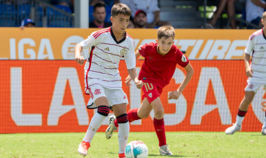 Imagen del duelo ante el Flamengo