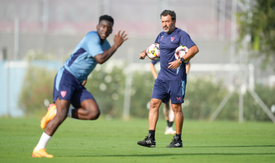 Jesús Galván, durante un entrenamiento