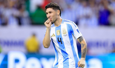 Montiel celebra su gol de penalti